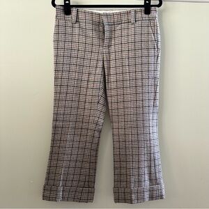 NWT Juicy Couture Size 26 Wool Houndstooth Cropped Pants